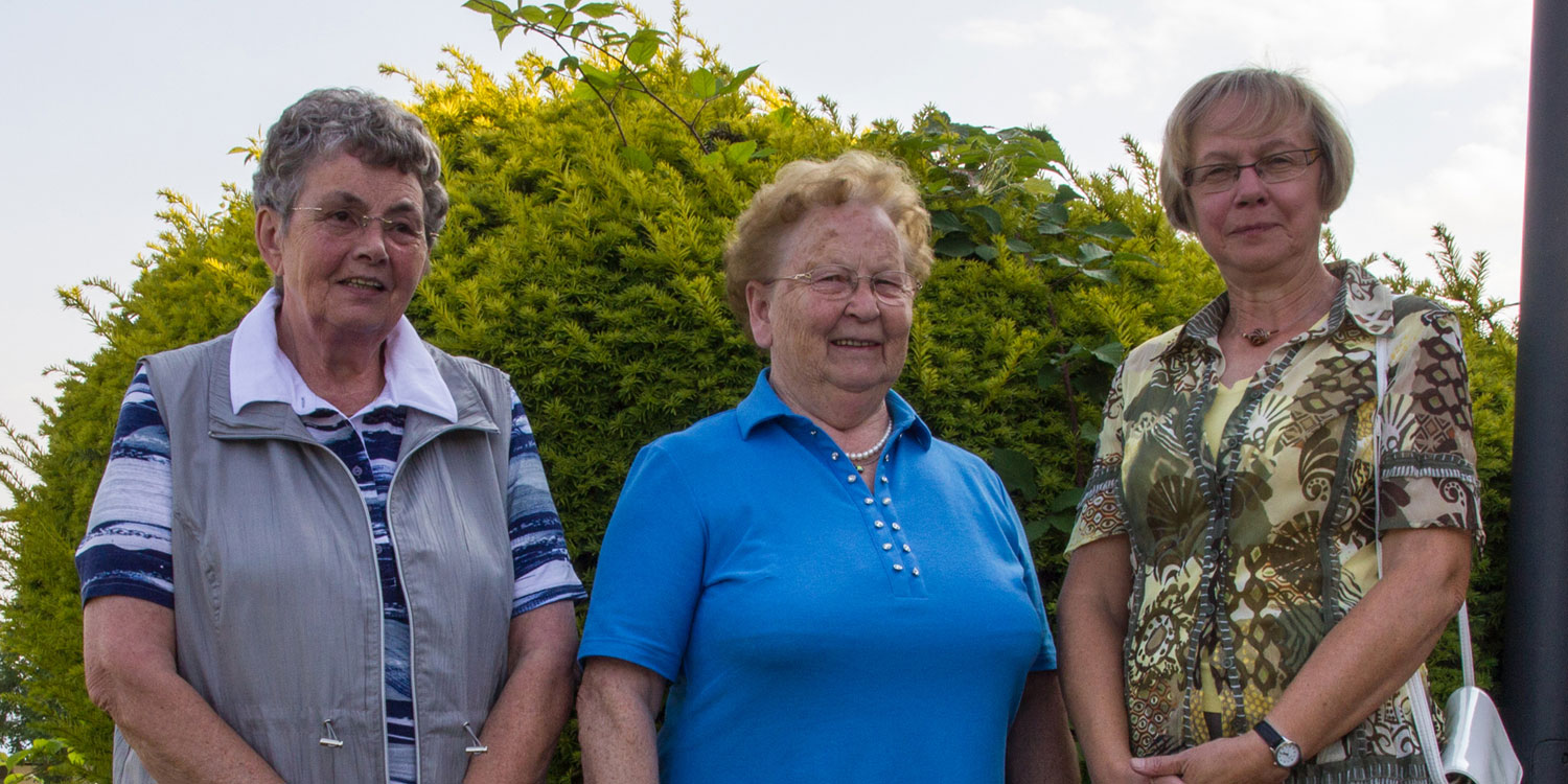 Constanze Straub, Renate Schumann, Gabi Kreuser (v.l.n.r)